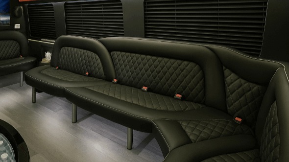 Interior of Lake Havasu City Party Bus Company's 15 Passenger Party Bus in Lake Havasu City