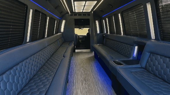 Interior of Prescott Party Bus Company's 20 Passenger Party Bus in Prescott