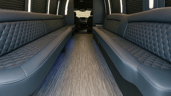 Interior of Tucson Party Bus Company's 25 Passenger Party Bus in Tucson