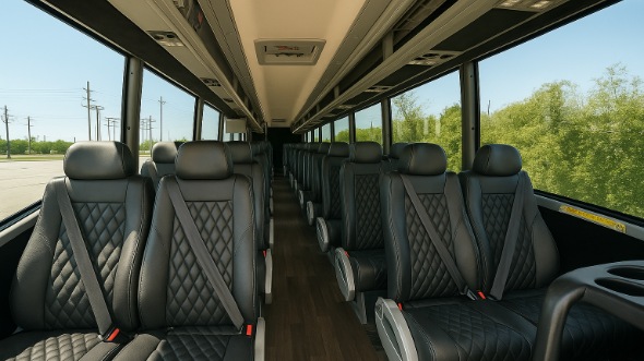 Interior of Arizona Party Bus Company's 35 Passenger Minibus in Arizona