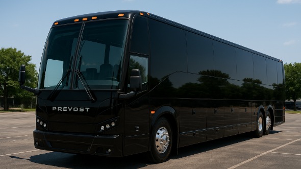 Exterior of Arizona Party Bus Company's 44 Passenger Charter Bus in Arizona