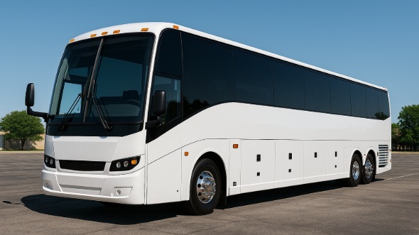 Exterior of Arizona Party Bus Company's 45 Passenger Charter Bus in Arizona