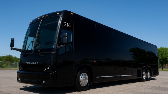 Exterior of Arizona Party Bus Company's 48 Passenger Charter Bus in Arizona