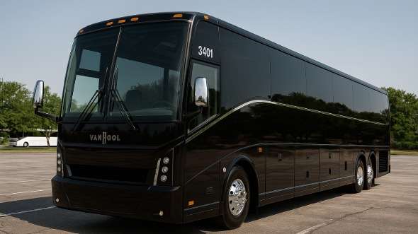 Exterior of Arizona Party Bus Company's 54 Passenger Charter Bus in Arizona
