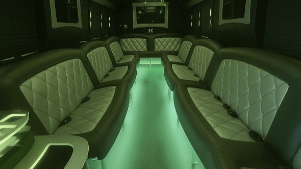 arizona 40 passenger party bus inside