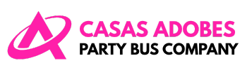 casas adobes party bus company logo
