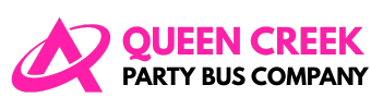 queen creek party bus company logo